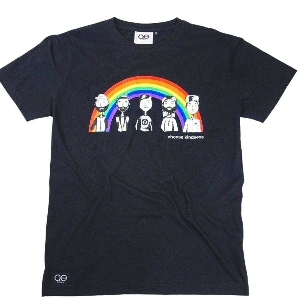 Pride Ready 🌈 Queer Eye Official Black Rainbow Tee NWT 🏳️‍🌈 Ready for Pride!
